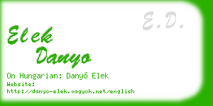 elek danyo business card
